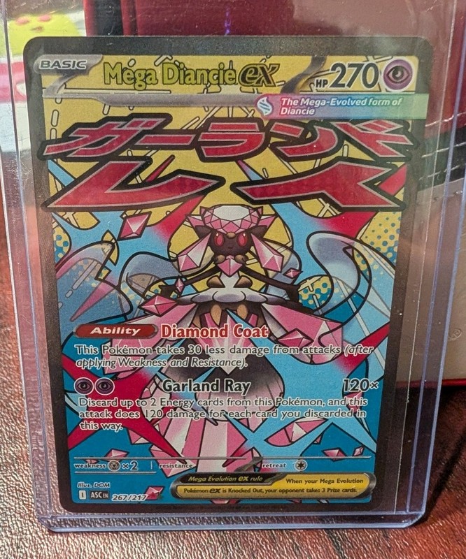 Mega Diancie EX 267/217 Mega Attack Rare Ascended Heroes Pokemon TCG