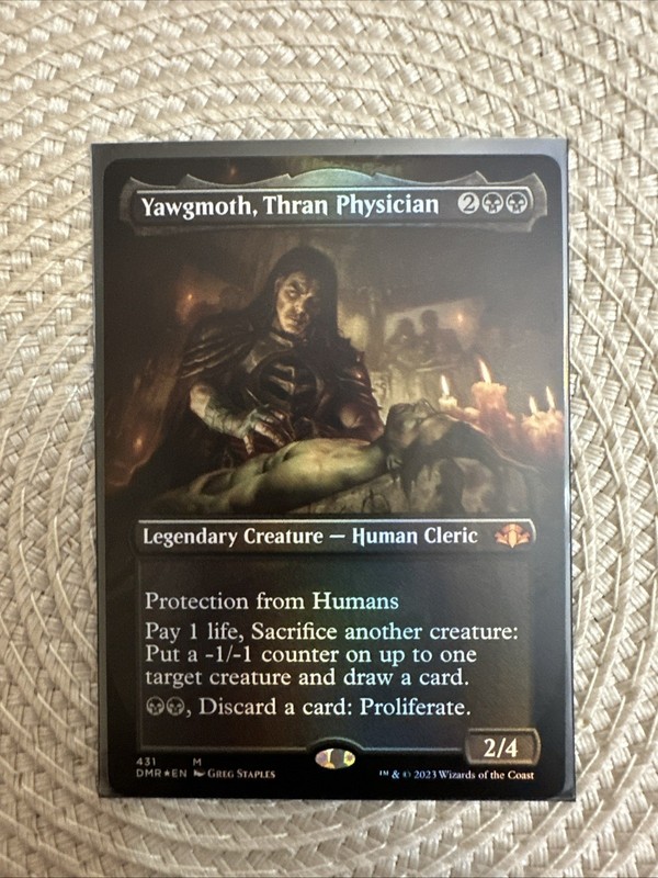 Yawgmoth, Thran Physician FOIL (Borderless) Dominaria Remastered 431 NM
