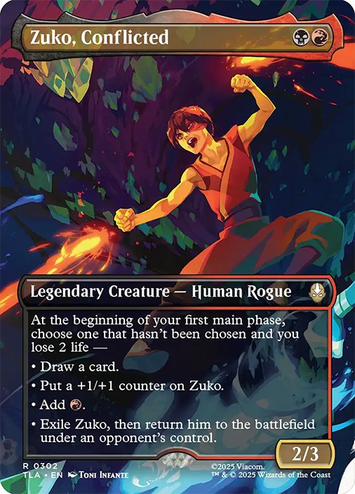 MTG Zuko, Conflicted – Avatar: The Last Airbender #302