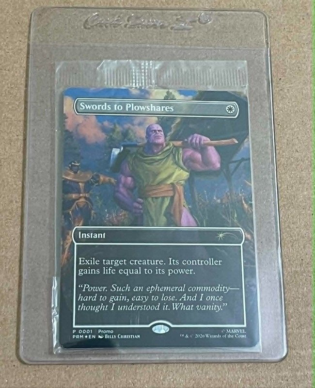 MTG Swords To Plowshares P 0001 PSA Magazine Promo Sealed New Thanos