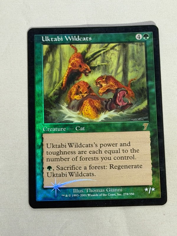 MTG FOIL Uktabi Wildcats 7th Edition Magic the Gathering