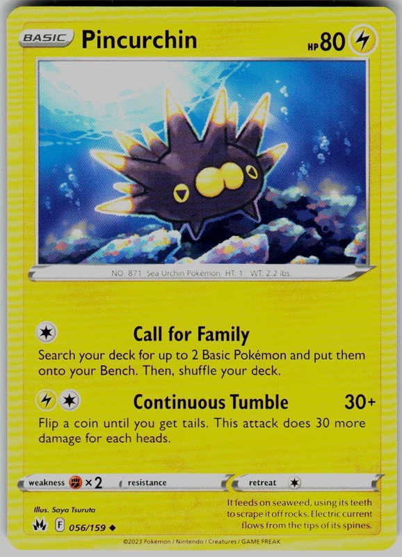 Pincurchin 056/159 SWSH: Crown Zenith Pokemon