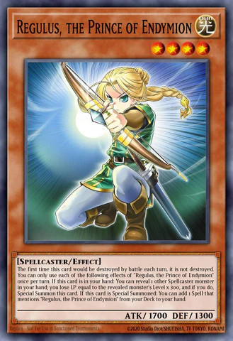 1x Regulus, the Prince of Endymion Secret Rare BLGG-EN050 presale ships 6/5