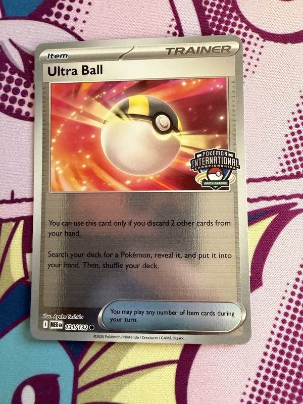 Ultra Ball 131/132 Mega Evolution NAIC 2026 Competitor Pokemon TCG Promo Card