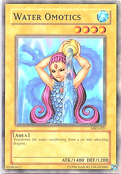 Water Omotics MRD-021 Yu-Gi-Oh! Card Unlimited Moderate Play