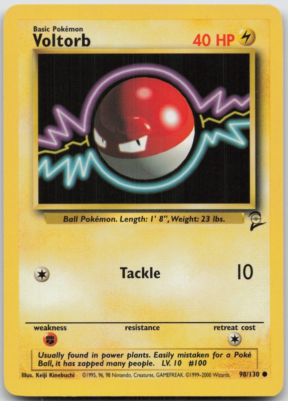 Voltorb Common Base Set 2 098/130 LP Keiji Kinebuchi