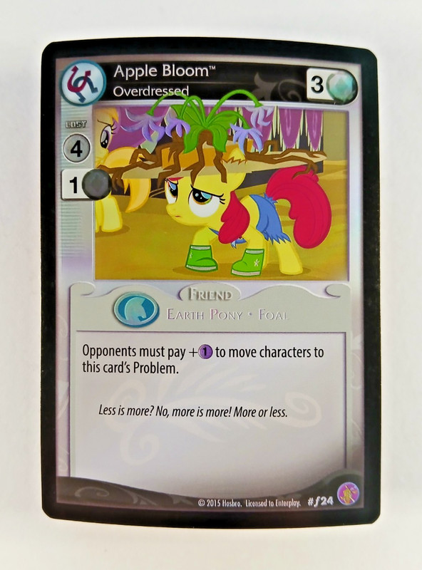Apple Bloom, Overdressed #f24 Foil – Absolute Discord, My Little Pony CCG (2015)