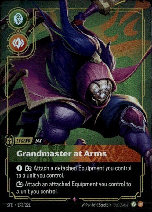 Jax – Grandmaster At Arms Rare SFD Spiritforged 193/221
