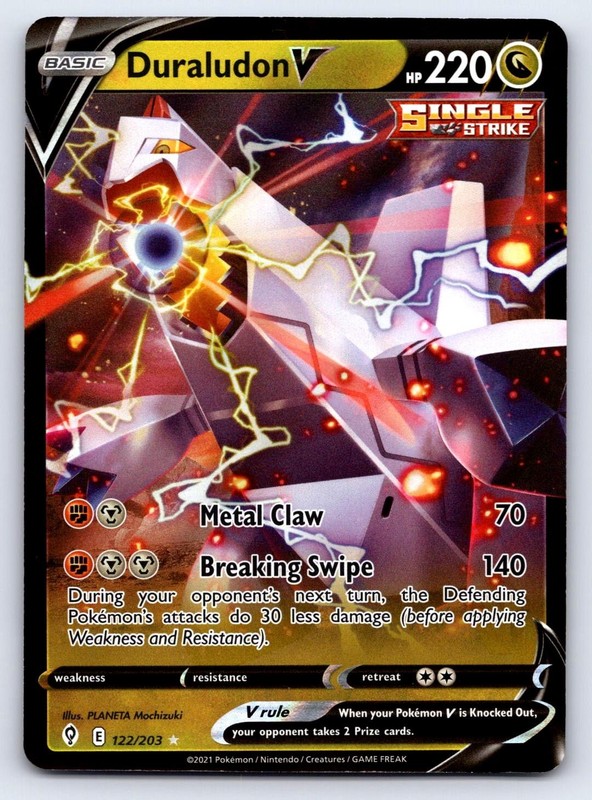Duraludon V 122/203 Holo V Rare Evolving Skies Pokemon Near Mint