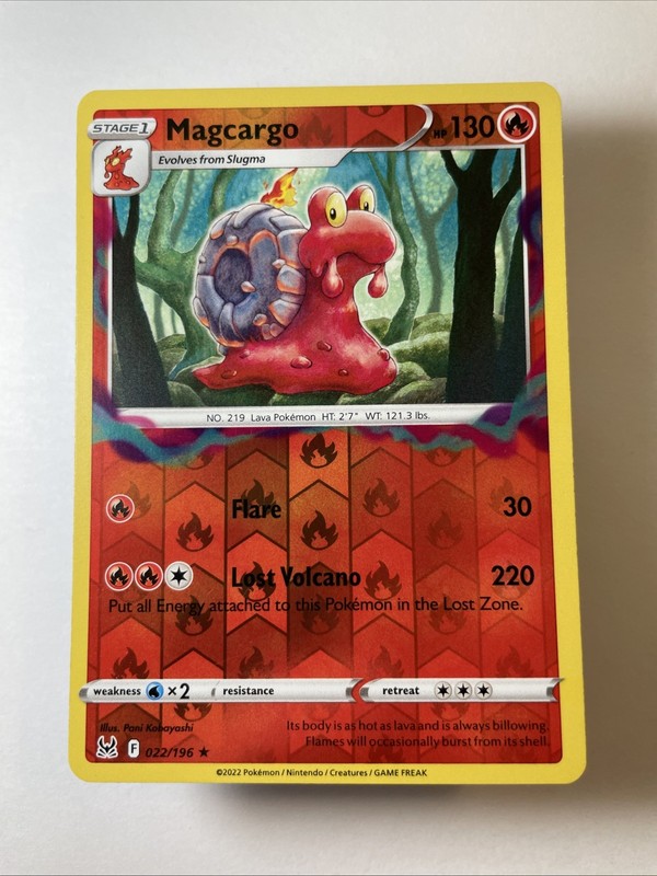 Magcargo 022/196 – Swsh11: Lost Origin Reverse Holo (NM)