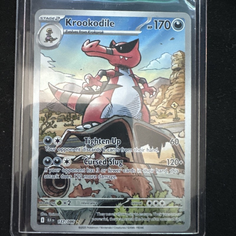 Krookodile – Holo Illustration Rare SV: Black Bolt 137/086 NM