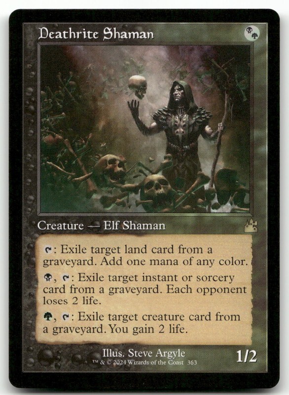Deathrite Shaman (Retro Frame) #363 (NM) Ravnica Remastered RVR Magic MTG