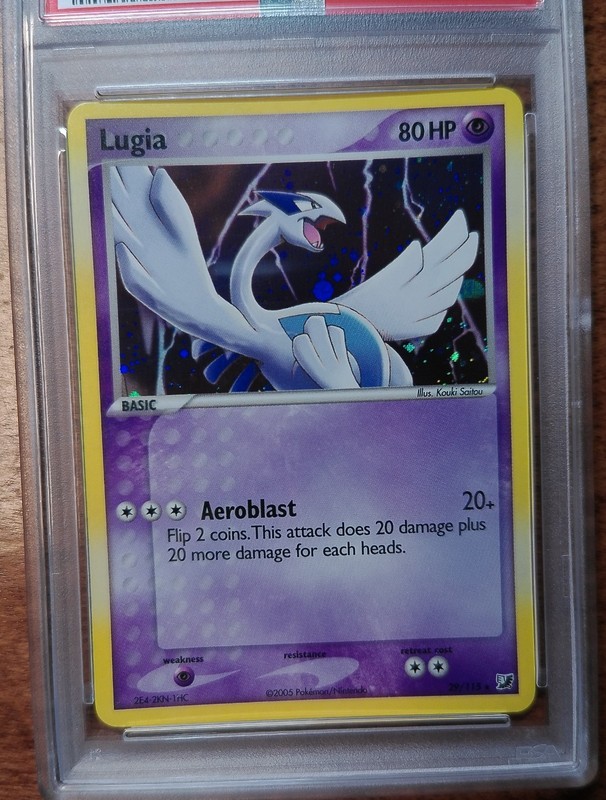 2005 Pokemon Unseen Forces Lugia #29 PSA 9 - Rare Cosmos Holo ‘PSA Label Error’ gallery