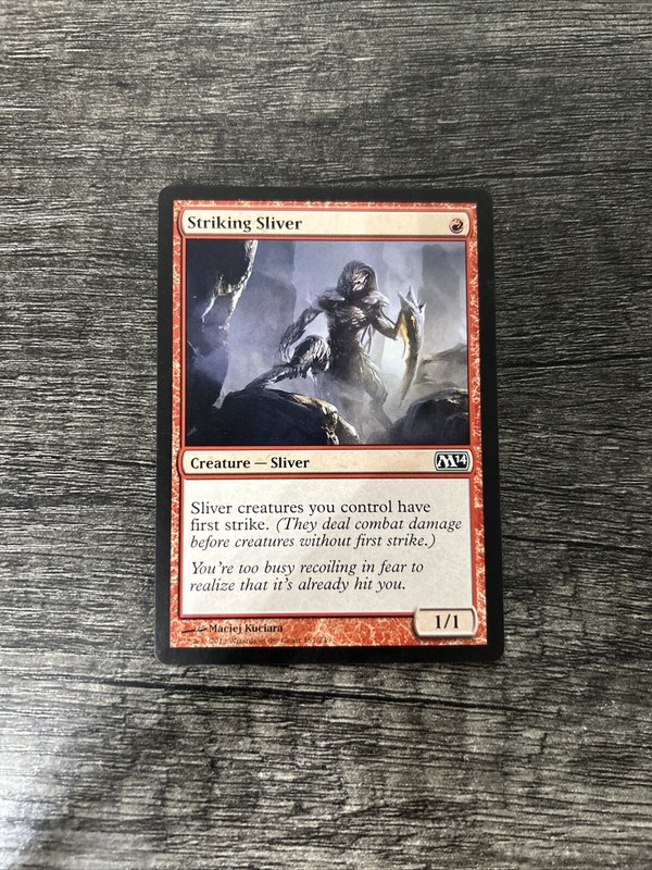 MTG 1x Striking Sliver x1 LP Magic 2014 (M14)