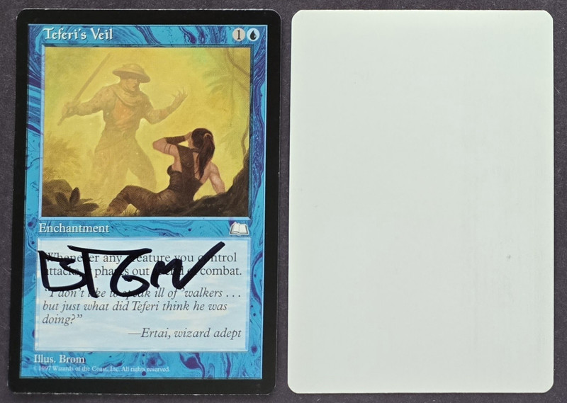 Signed MTG Magic Brom Artist Proof _ Weatherlight _ TEFERI’S VEIL _ VHTF 1/100!