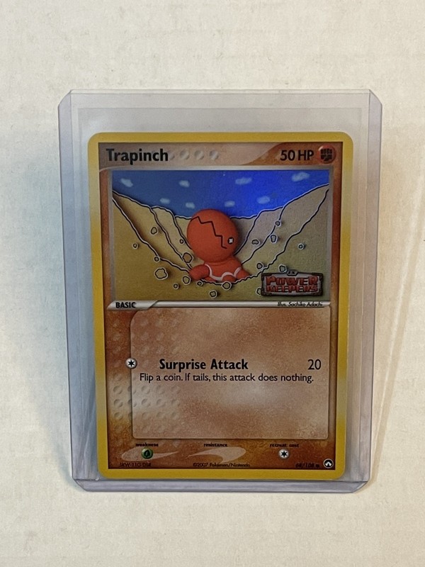 Pokémon TCG Trapinch 68/108 Power Keepers Reverse Holo STAMPED 2007 MP