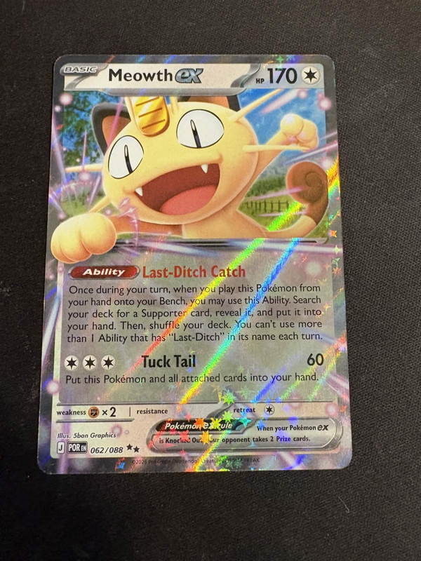 Meowth ex 062/088 Me03: Perfect Order Holo