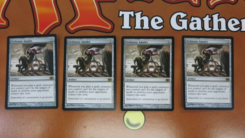4X VEILSTONE AMULET FUTURE SIGHT PLAYSET MTG Magic the Gathering NM / UNPLAYED