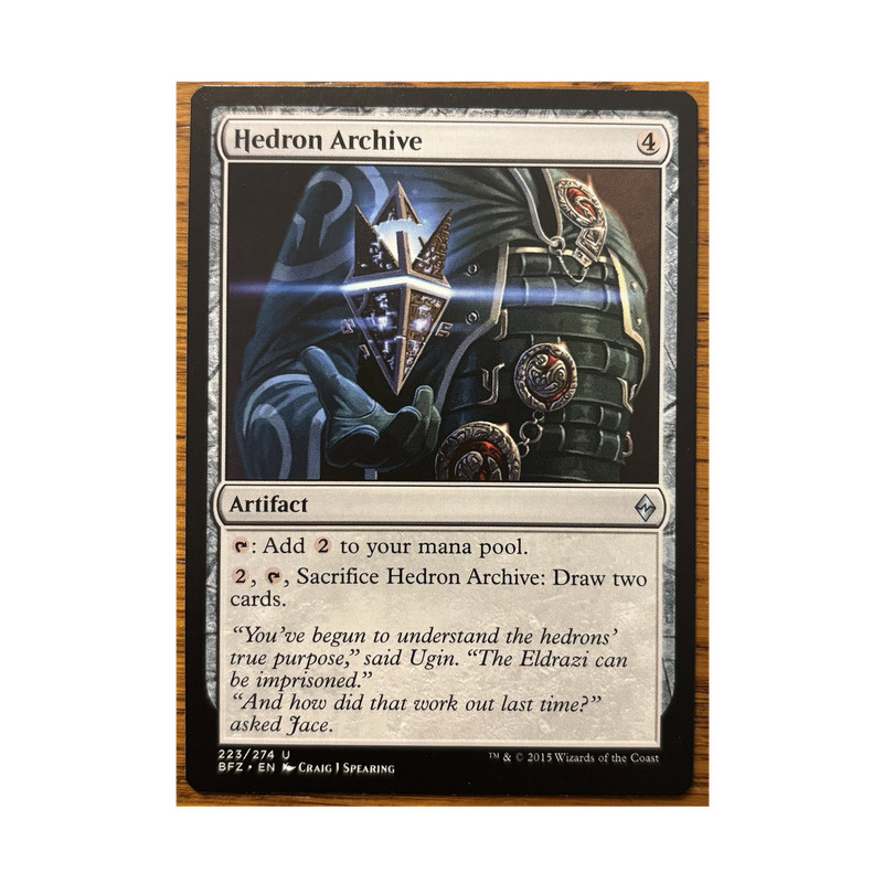 MTG Hedron Archive Battle for Zendikar BFZ 223/274 Near Mint Commander Artifact