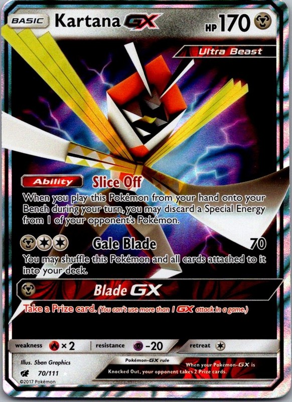 Kartana GX Holo Ultra Rare SM – Crimson Invasion 70/111 NM