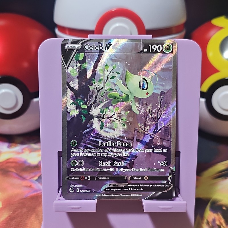 Pokémon TCG Celebi V Fusion Strike Full Art Holo English 245/264 Factory Damaged