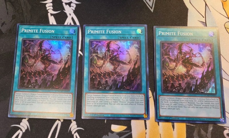 Yugioh 3x Primite Fusion DUAD-EN065 Duelist’s Advance Super Rare 1st Edition NM