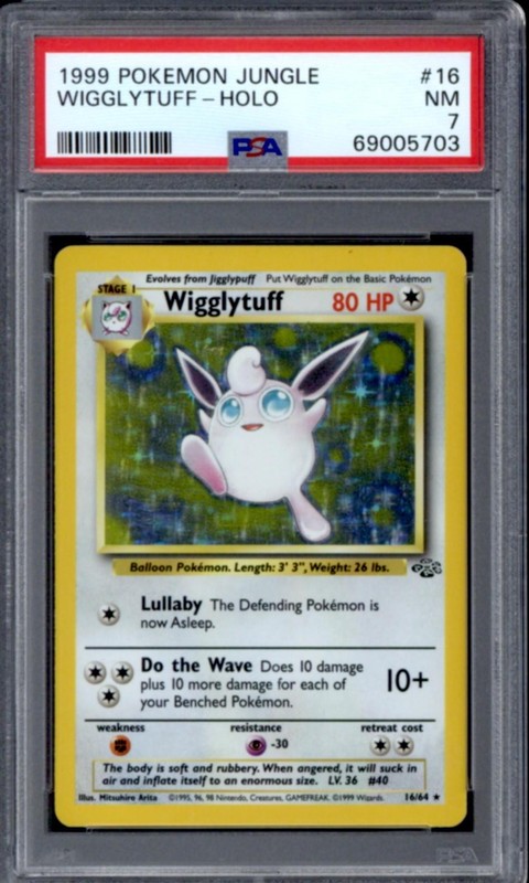 Pokemon Jungle Wigglytuff 16/64 PSA 7