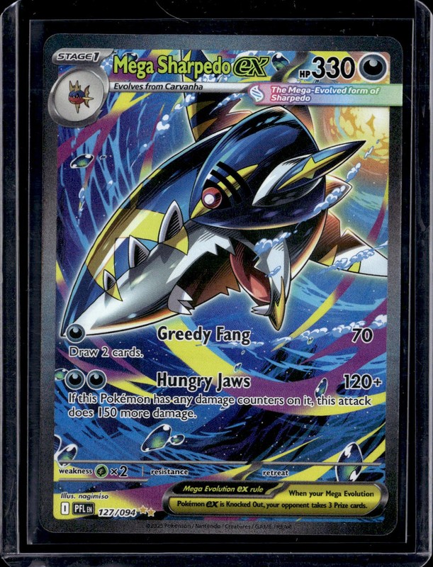 Pokemon ME02: Phantasmal Flames Mega Sharpedo ex 127/094 2