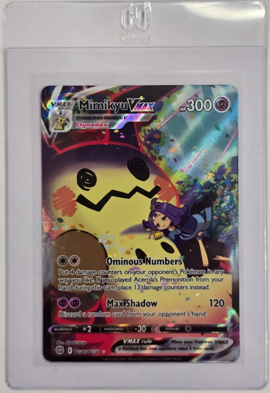 Pokemon TCG, Sword & Shield, Brilliant Stars, Mimikyu VMAX TG17/TG30. NM. gallery