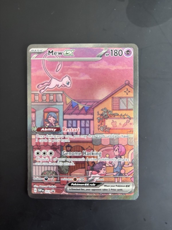 Pokémon TCG Mew 151 Promo Holo Card With Penny Sleeve And Toploader LP-MP