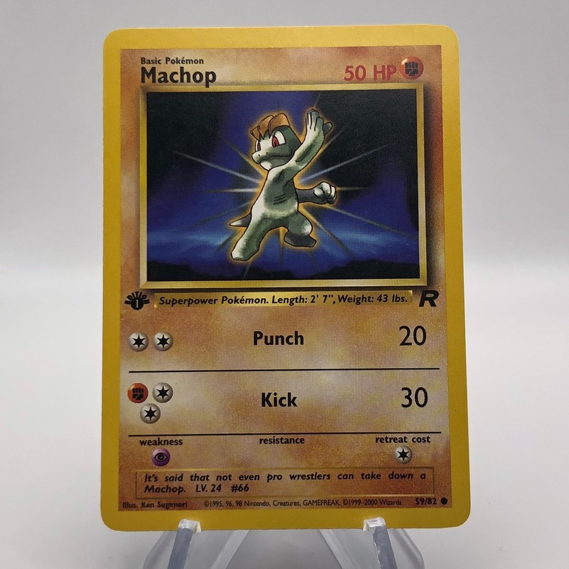 Pokemon 1st Edition Team Rocket (2000) – Machop 59/82 – Common – LP
