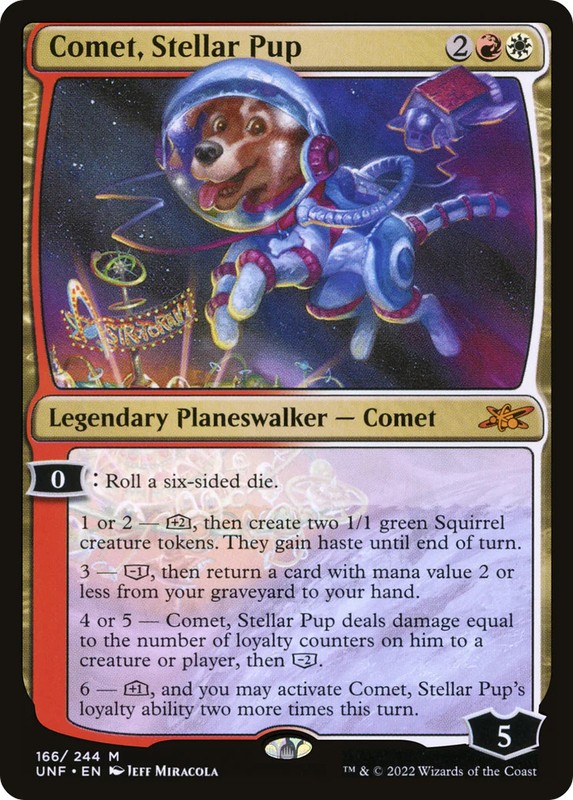 Comet, Stellar Pup [Unfinity] Lightly Played Foil