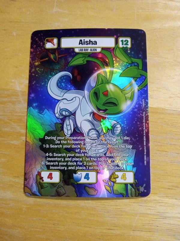 Neopets Battledome TCG 25th Anniversary Alien Aisha (no texture)