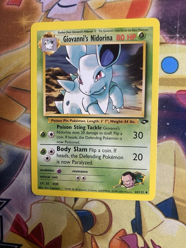 Giovanni’s Nidorina 44/132 Pokemon Gym Challenge Uncommon NM