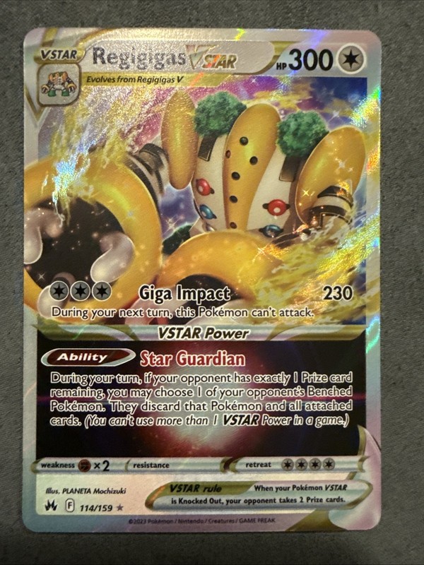 Regigigas VSTAR 114/159 Crown Zenith Holo