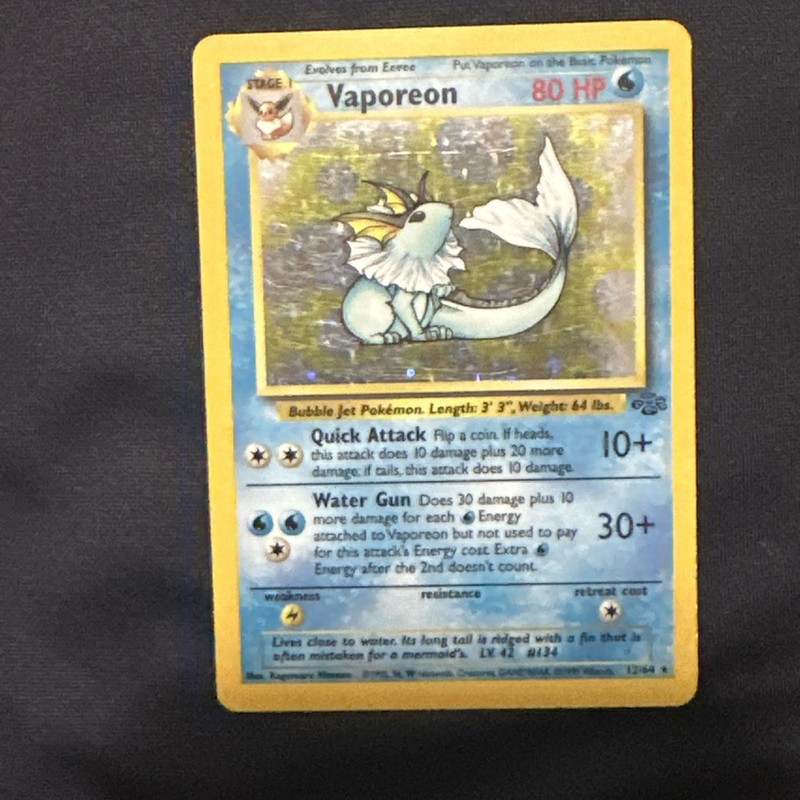 Vaporeon 12/64 Jungle Holo