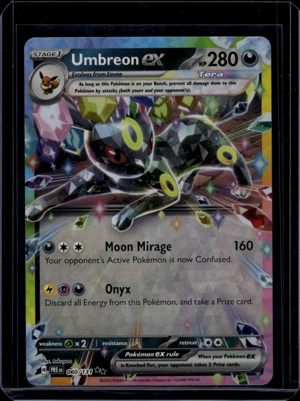 2025 SV: Prismatic Evolutions Umbreon ex #060/131