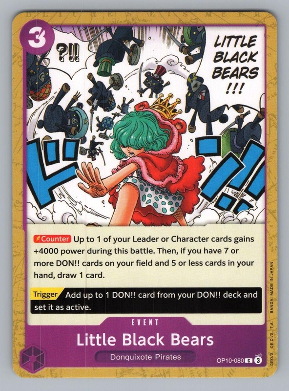 LITTLE BLACK BEARS OP10-080 C ROYAL BLOOD ONE PIECE NM OP10 2025 4