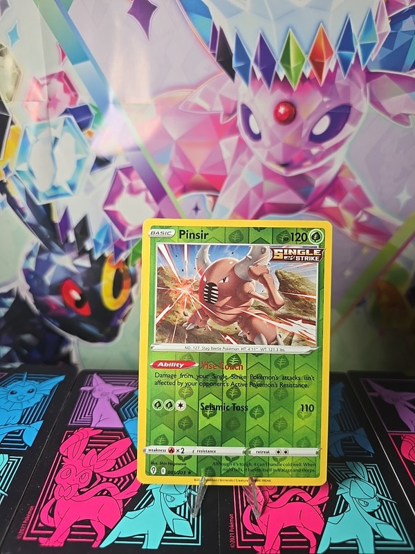 Pinsir 001/203 Swsh07: Evolving Skies Reverse Holo