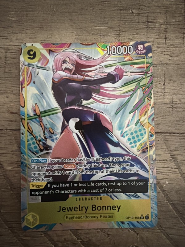 Jewelry Bonney OP13-108 SR Special Alt Art One Piece Card NM