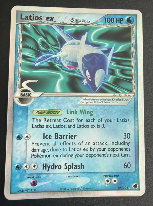 Latios ex (Delta Species) 96/101 Dragon Frontiers Holo MP+ gallery