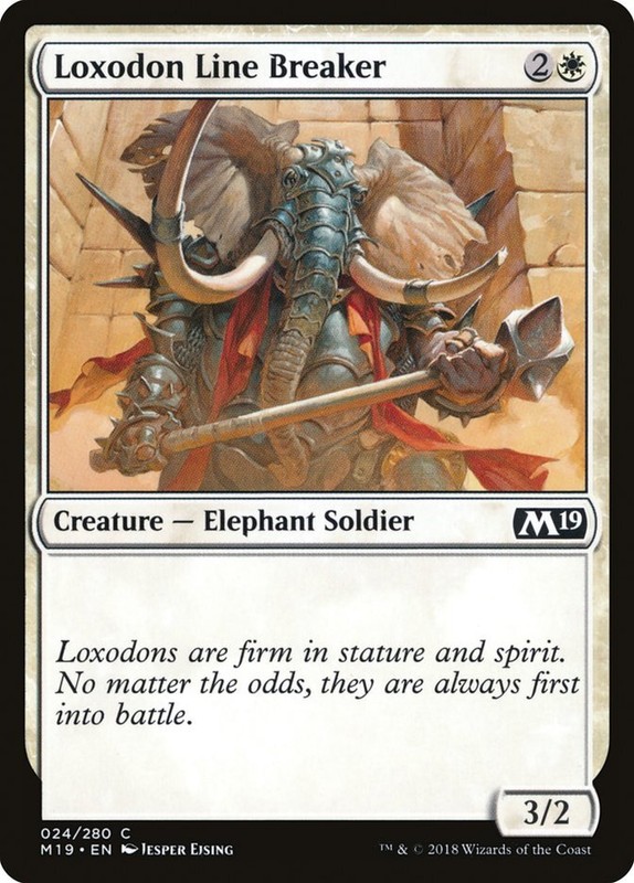 Loxodon Line Breaker Foil (024) Core Set 2019 M19 MTG Magic
