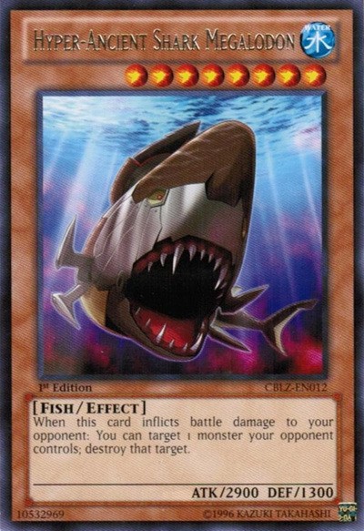 Hyper-Ancient Shark Megalodon – CBLZ-EN012 – Rare – Unlimited Edition – Heavily