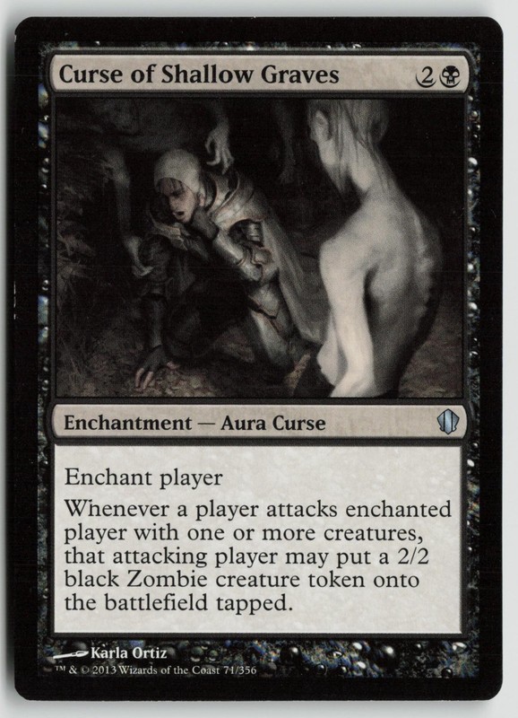 Curse of Shallow Graves Lightly Played 71 Commander 2013 Magic: The Gathering