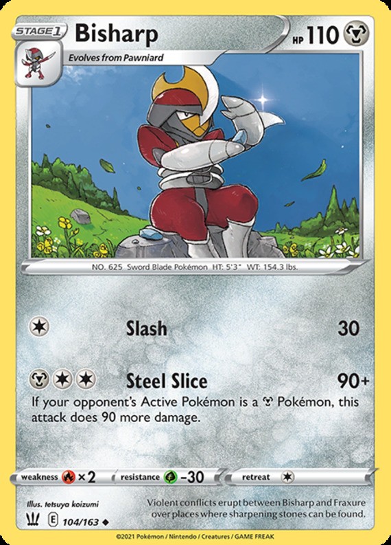 Bisharp – 104/163 – Uncommon – Lightly Played