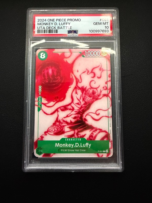 2024 One Piece UTA Battle Promo Monkey D Luffy #P-061 PSA 10 GEM MINT