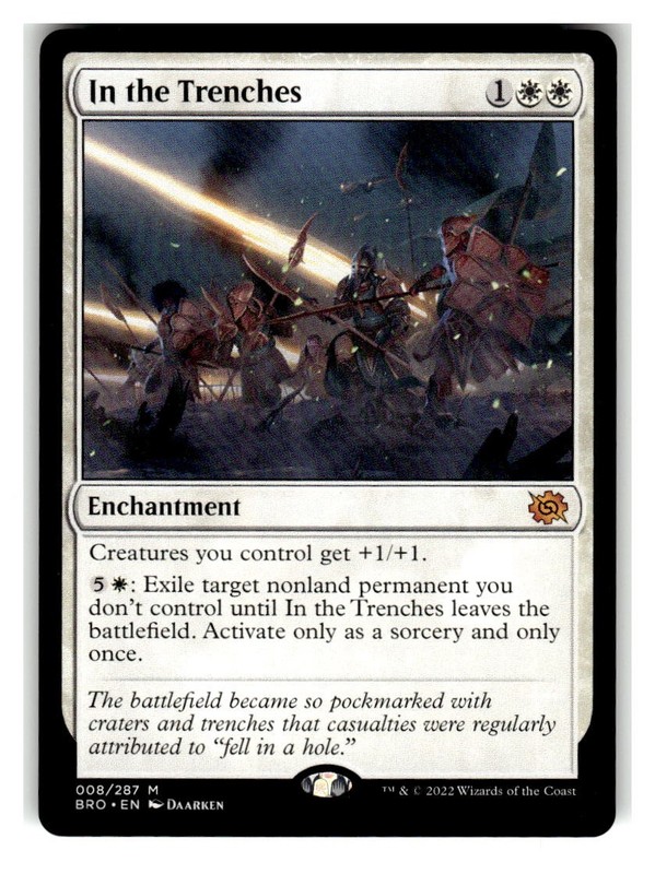 In the Trenches Foil M Prerelease Cards 8 NM