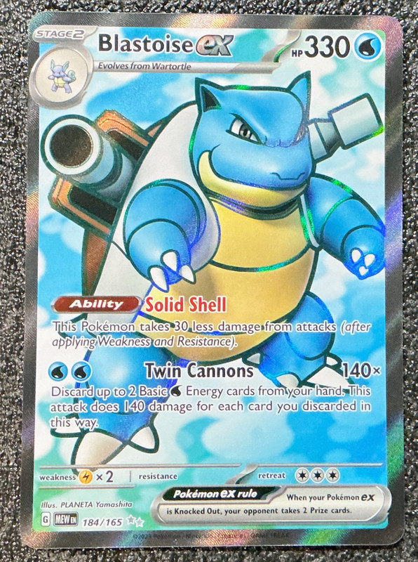 Blastoise ex – 184/165 Holo – SV: Scarlet & Violet 151 (MEW)