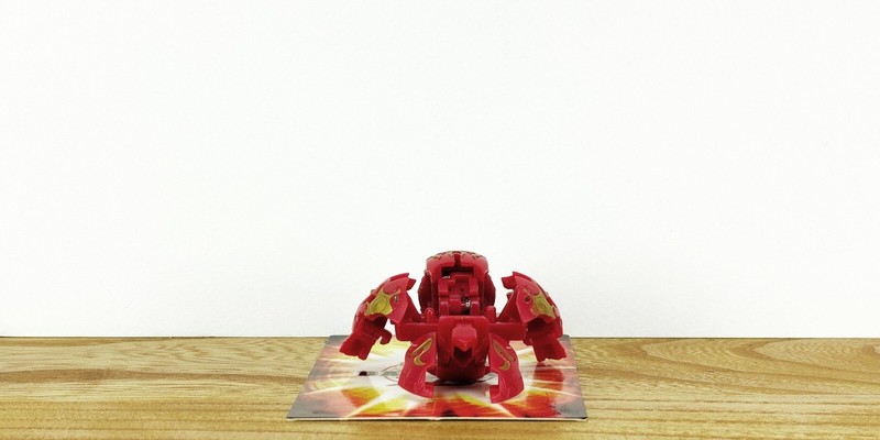 BAKUGAN "Sample" Aquos (Red/Gold) SABATOR 770G Spin Master/Sega Toys Rare HTF gallery