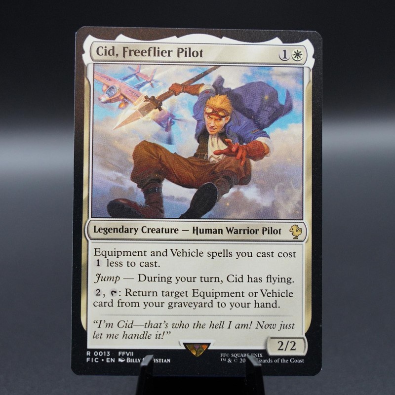 Cid, Freeflier Pilot 13 Rare Commander: FINAL FANTASY Magic: The Gathering NM